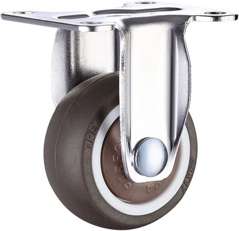 Light Furniture Casters Wheel with Bearing Rubber Super Mute Wheels 1Pcs(Fixed Direction x2,2 inche) in Saudi Arabia