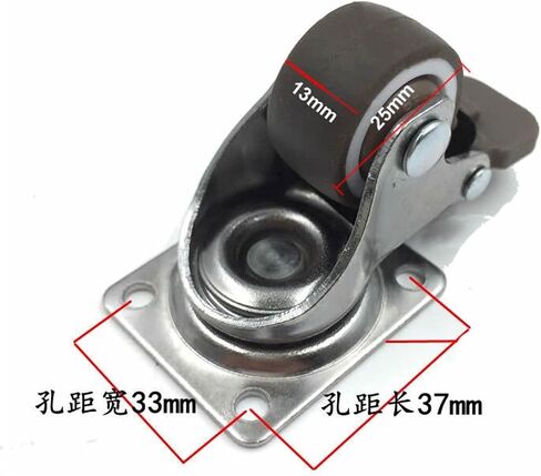 Light Furniture Casters Wheel with Bearing Rubber Super Mute Wheels 1Pcs(Fixed Direction x2,2 inche) in Saudi Arabia