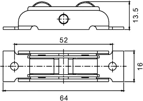 Stainless Steel Door Window Silent Nylon Pulley Wheel Sliding Door Fittings Glass Door Sliding Rollers in Saudi Arabia