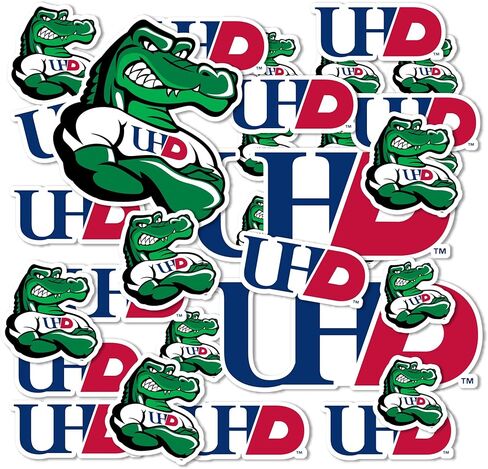Desert Cactus University of Houston Downtown Sticker Gators UH Vinyl Decals Laptop Water Bottle Car Scrapbook T1 (Type 1-1) in Saudi Arabia