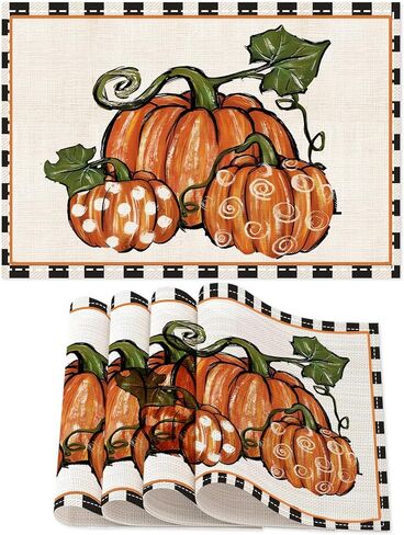 السقوط طاولة السقوط عداء 13x72 بوصة طويلة من الكتان اليقطين بوفالو ديكورات منقوشة الخريف عيد الشكر مزرعة مركزية الجدول الموسمية الحصير المطبخ غرفة الطعام الداخلية في الهواء الطلق للحفلة الإمداد in Kuwait