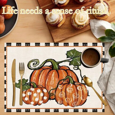 السقوط طاولة السقوط عداء 13x72 بوصة طويلة من الكتان اليقطين بوفالو ديكورات منقوشة الخريف عيد الشكر مزرعة مركزية الجدول الموسمية الحصير المطبخ غرفة الطعام الداخلية في الهواء الطلق للحفلة الإمداد in Kuwait