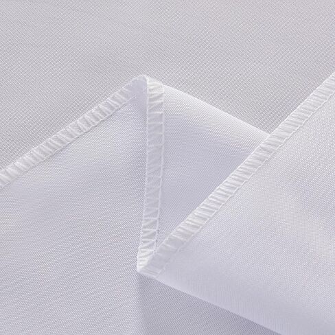 2-pack 60x102 بوصة من الملابس البيضاء ، وصمة عار صلبة وتجاعيد مستطيلة المائدة المستطيل ، أغطية بياضات طاولة البوليستر البوليستر البسيطة المتميزة للفندق ، الزفاف in Kuwait