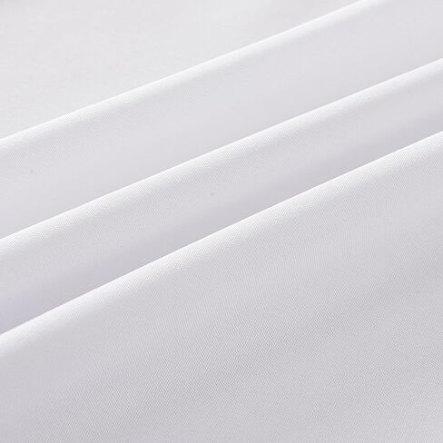 2-pack 60x102 بوصة من الملابس البيضاء ، وصمة عار صلبة وتجاعيد مستطيلة المائدة المستطيل ، أغطية بياضات طاولة البوليستر البوليستر البسيطة المتميزة للفندق ، الزفاف in Kuwait
