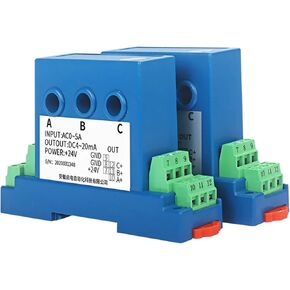 1PCS Three-Phase AC Current Transmitter AC5A10A to 4-20mA0-10V Output Power Sensor Module(4-20mA Out,3XAC 0-10A_8MM_DC24V Power Supply) in Saudi Arabia