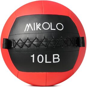 Mikolo Medicine Ball ، كرة حائط ، مجموعة كرة دواء ناعمة ، كرة سلام للتدريب الأساسي ، تدريبات القوة -Multi -الوزن 10 رطل كرات تمرين لصالة الألعاب الرياضية المنزلية ، اللياقة الوظيفية (10/15/20/25 رطل) in Saudi Arabia