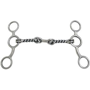 AJ Tack Junior Cow Horse Short Shank Stains Steel Dogbone Bit in Kuwait