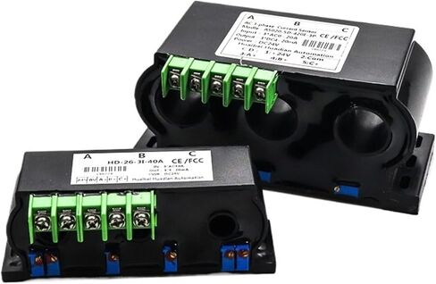 0-50A تيار التيار تيار تيار ثلاث مراحل محول مستشعر المستشعر 0-100V كابل مثقبة (3 المرحلة 0-150A AC_4-20MA Out_24VDC الطاقة) in Saudi Arabia