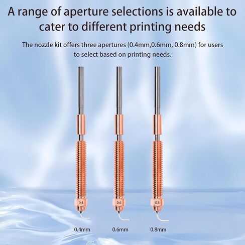 4pcs k2 plus outsles kit ، 0.4/0.6/0.8mm alloy alloy alloy steel high flow leasude استبدال فوهة creality hi combo in Saudi Arabia