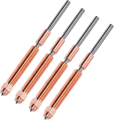 4pcs k2 plus outsles kit ، 0.4/0.6/0.8mm alloy alloy alloy steel high flow leasude استبدال فوهة creality hi combo in Saudi Arabia