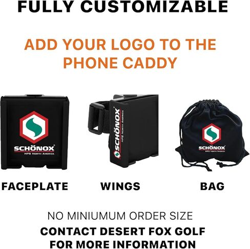 Desert Fox Golf Phone Caddy-حامل الهاتف القابل للتعديل في لعبة الجولف مع حزام آمن لتطبيقات GPS & Golf الخالية من اليدين-Fit Universal ، مرخص رسميًا in Saudi Arabia