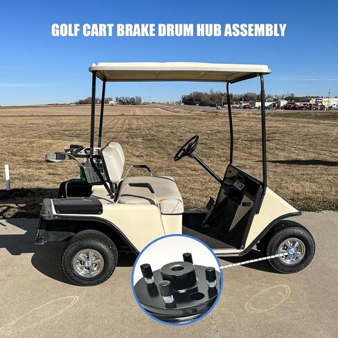 مجموعة مجموعة أسطوانة فرامل Golf Cart Cart متوافقة مع Ezgo Txt 1982 up Electric و 1982-1993 على غرار غاز من الدورة ، محور الفرامل الخلفي مع 24 Splines استبدال 19186g1p-1 حزمة in Kuwait