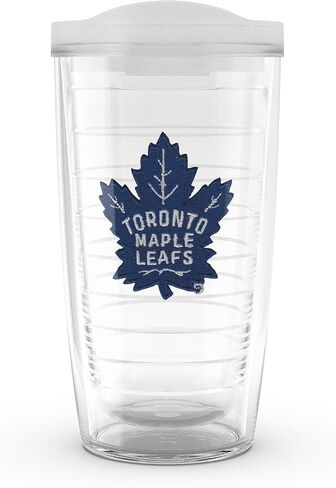Tervis Made in USA Double Walled NHL Toronto Maple Leafs Insulated Tumbler Cup Keeps Drinks Cold & Hot, 16oz, Primary Logo in Saudi Arabia
