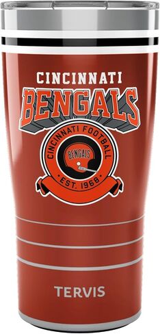 Tervis Traveler NFL Cincinnati Bengals - Cuper Trembly Trembly Cup Cup Cup Cup Cups Barks Barch و Hot ، 30oz ، الفولاذ المقاوم للصدأ in Saudi Arabia