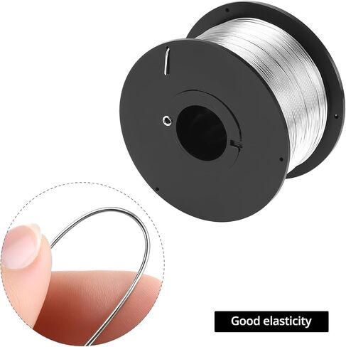 QWORK Rebar Tie Wire Tool Coils, 10 Rolls 1/32" (0.8 mm) x 360 ft Tie Wire Coil, 3600 Ft Total for Automatic Twister Machine in Saudi Arabia