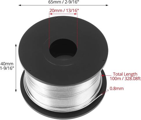QWORK Rebar Tie Wire Tool Coils, 10 Rolls 1/32" (0.8 mm) x 360 ft Tie Wire Coil, 3600 Ft Total for Automatic Twister Machine in Saudi Arabia
