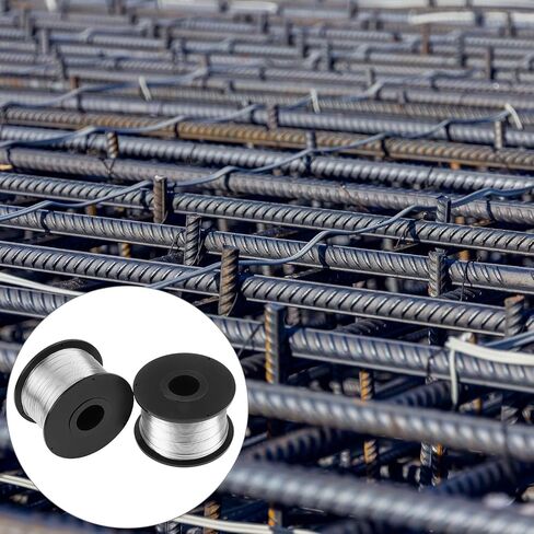 QWORK Rebar Tie Wire Tool Coils, 10 Rolls 1/32" (0.8 mm) x 360 ft Tie Wire Coil, 3600 Ft Total for Automatic Twister Machine in Saudi Arabia