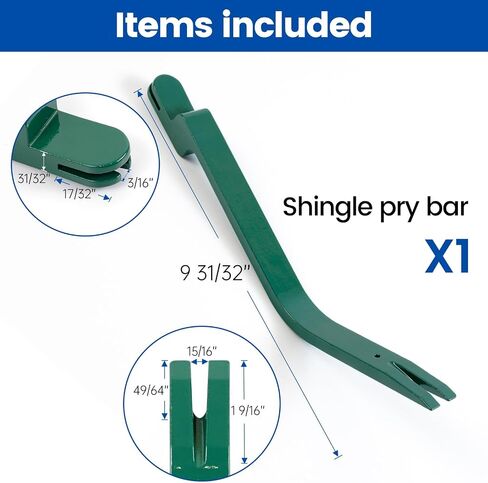 Muzata Roof Shingles Removal Tool Roofing Snake Tools Pry Bar Shingle Nail Installer Heavy Duty Nail Remover Puller for Safe Replacement Panel Installation M017 in Saudi Arabia