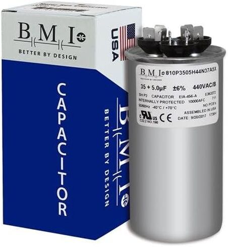 35 + 5 UF 440VAC Round Dual Run Capacitor ، بديل متوافق مع MARS 14283 in Saudi Arabia