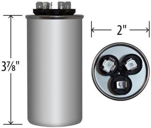 35 + 5 UF 440VAC Round Dual Run Capacitor ، بديل متوافق مع MARS 14283 in Saudi Arabia