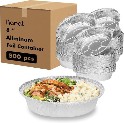 Karat AF-KDL07 7" OPS Dome Lids for Foil Containers (Case of 500) in Saudi Arabia