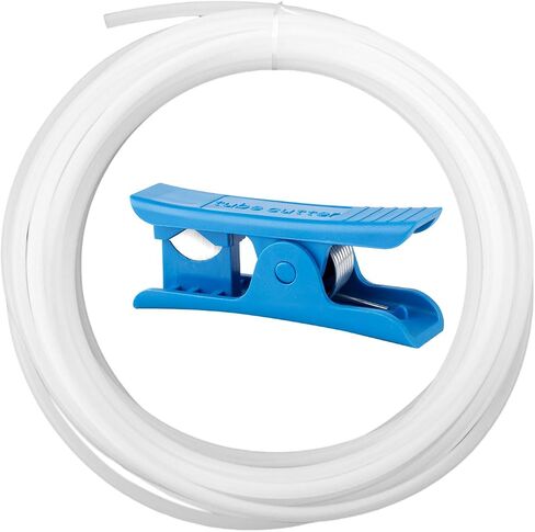 16.4ft ptfe teflon أنبوب مع قاطع ، معرف 2.5 ملم × 4mm OD PTFE استبدال أنابيب 3D ملحقات الطابعة المتوافقة مع Bambu Lab A1/A1 mini/p1p/p1s/x1c/creality k1/k1 max/3 v3 in Saudi Arabia