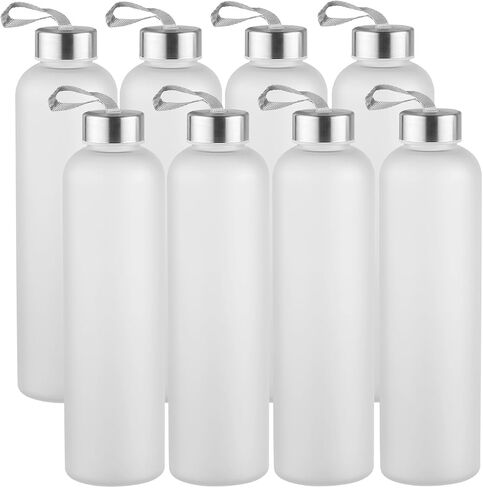 novelinks 6 Pack 27OZ Frosted Water Bottles with Stainless Steel Silver Lid,Leakproof Gym Bottles, Reusable Sport Water Jug for Fitness Camping Office in Saudi Arabia