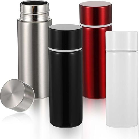 4 Pack Mini Stainless Steel Water Bottle, Insulated Small Water Bottle, Portable Leak-proof Purse Pocket Slim Water Flask, Keeps Drink Cold and Hot(5 Oz) in Saudi Arabia