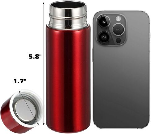 4 Pack Mini Stainless Steel Water Bottle, Insulated Small Water Bottle, Portable Leak-proof Purse Pocket Slim Water Flask, Keeps Drink Cold and Hot(5 Oz) in Saudi Arabia
