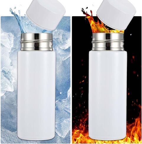 4 Pack Mini Stainless Steel Water Bottle, Insulated Small Water Bottle, Portable Leak-proof Purse Pocket Slim Water Flask, Keeps Drink Cold and Hot(5 Oz) in Saudi Arabia