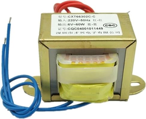 EI66*36 محول الطاقة 60W DB-60VA 220V/380V إلى 6V/9V/12V/15V/18V/24V/Single/Double AC (380V Single V 2 ، AC9V) in Saudi Arabia