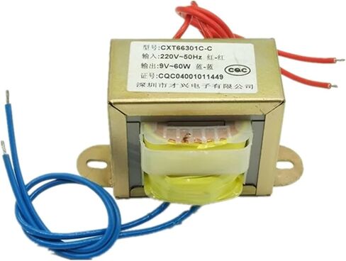 EI66*36 محول الطاقة 60W DB-60VA 220V/380V إلى 6V/9V/12V/15V/18V/24V/Single/Double AC (380V Single V 2 ، AC9V) in Saudi Arabia