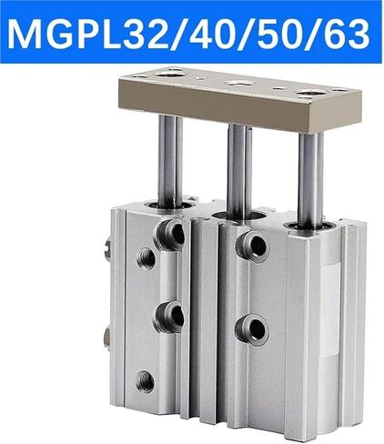 1PCS MGPL TYPE PNEUMATIC LUPACT GUIDE Cylinder MGPL32 MGPL40 MGPL50 MGPL63 MGPL80 MGPL100 Stroke 50/75/100/125/150/200mm (Stroke 200Mm ، Bore 100mm) in Kuwait