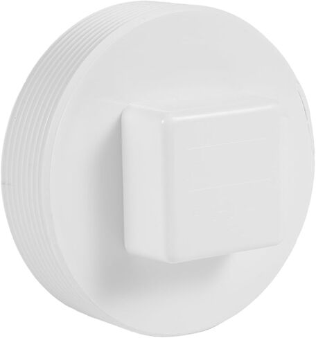 4" NPT Male Threaded PVC Sewer Cleanout End Cap Plug, Flush Sewer Cleanout Cap Fitting for Drainage Piping System Outdoor Garden in Saudi Arabia