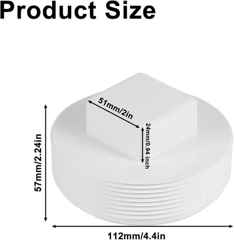 4 "NPT ذكر الخيوط PVC Sewer Cleanout Cap Cap ، Flush Sewer Cleanout Cap المناسب لنظام أنابيب الصرف في الهواء الطلق حديقة في الهواء الطلق in Kuwait