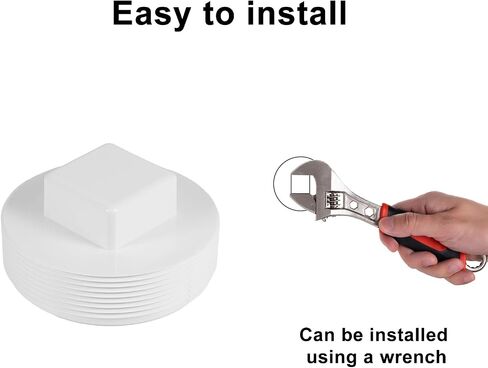 4 "NPT ذكر الخيوط PVC Sewer Cleanout Cap Cap ، Flush Sewer Cleanout Cap المناسب لنظام أنابيب الصرف في الهواء الطلق حديقة في الهواء الطلق in Kuwait