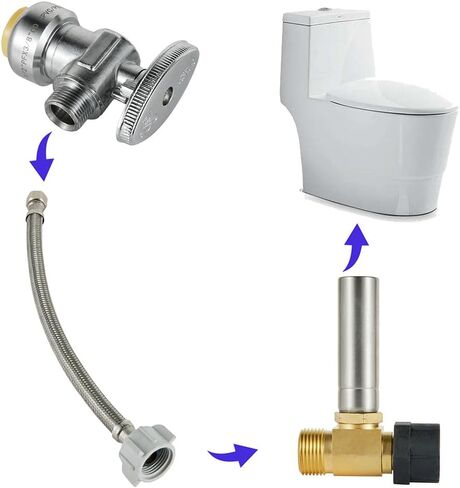 EFIELD MH-291 Toilet 7/8" Female Swivel Ballcock Nut X 3/4" Male Thread Water Hammer Arrestor,(HAMMER025) in Saudi Arabia