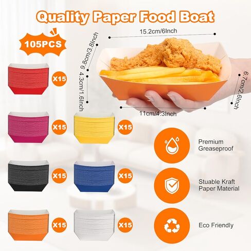 2 رطل ، قارب الطعام ، قارب 105pcs للتصرف ، قدم صينية متعددة الحلوى ، قوارب الطعام ، قوارب الطعام للقطرية الخفيفة ، حفل زفاف الأكل ، in Kuwait