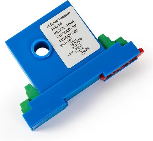 8mm 15mm Hall Perforated Current Transmitter DC12V DC24V Hall Current Transmitter Signal Isolator 25A 35A Current Transducer(8mm,Input DC0-150A_DC24V Power Supply_Output 0-5V) in Saudi Arabia
