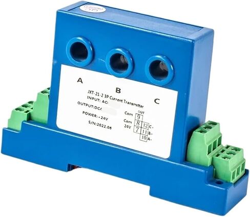 Three-Phase Current Sensor 0-1A 0-10A 0-30A to Output 3 X 4-20mA Three-Phase AC Current Transmitter DC24V(Input Ac 0-1a) in Saudi Arabia