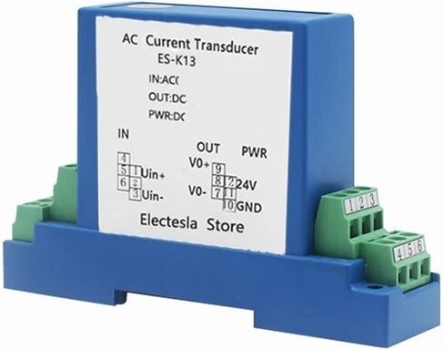DC24V AC Current Transmitter 1 Input 1 Output Rail Type AC Current Sensor Hall Current Sensor DC 4-20mA 0-20mA Output(Ac 0-75ma,DC 0-20mA) in Saudi Arabia