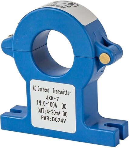 Aperture 38mm DC 0-20mA 4-20mA Output Hall Current Sensor 0-50A 100A 500A DC Current Detection Open Loop Perforated Current Transmitter DC24V(Dc 4-20ma Output,DC0-100A) in Saudi Arabia