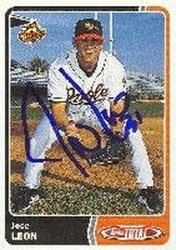 Jose Leon Baltimore Orioles 2003 Topps Total Autographed Card. This item comes with a certificate of authenticity from Autograph-Sports. Autographed - MLB Autographed Baseball Cards in Saudi Arabia
