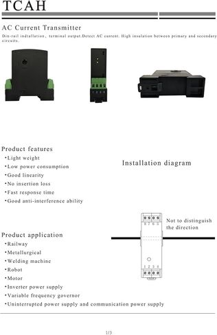 المدخلات 1A/2A/5A/10A/20A/30A/50A الإخراج 4-20MA الجهد الإمداد +24V DC Current Sensor (20A 4-20MA 24V) in Saudi Arabia