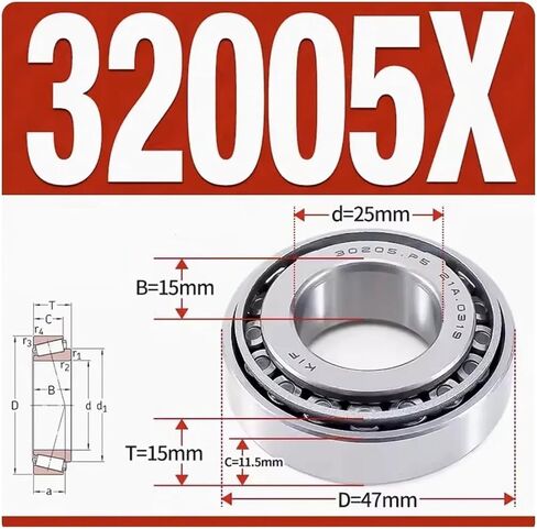 32005X Grade Tapered Roller Bearings in Saudi Arabia