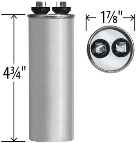 45 uf MFD 370 VAC Replacement Round Run Capacitor # C345R 97F9884 in Saudi Arabia
