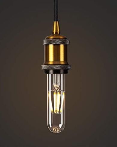 Long T10 LED Bulb, 7.3in Vintage Edison Dimmable Bulb 6W 2700K Warm White Tubular Bulbs, E26 Medium Base Clear 600LM 60W Equivalent for Cylinder Pendant Wall Sconces Chandelier Vanity 6Pack in Saudi Arabia