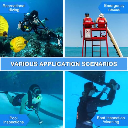 SMACO Mini Scuba Tank 1.9L Portable Diving Tank (2 Pcs) Reusable Scuba Pony Bottle Backup Dive Air Cylinder up to 30 Minutes Dive Time Family and Buddy Kit for Underwater Exploration Rescue S700 in Kuwait