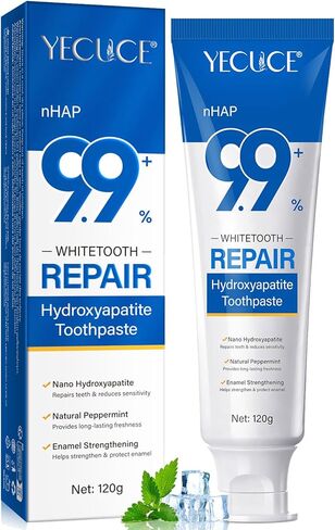 2pcs 9.9 ٪ معجون أسنان هيدروكسيباتيت لإصلاح المينا وتقوية الأسنان ، معجون أسنان هيدروكسيباتيت النانو ، نعش in Kuwait