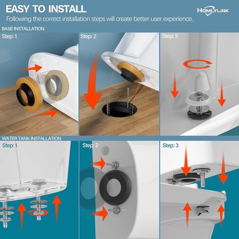 Elongated Tall Toilet 21 Inch, Extra High Toilets for Bathroom, Comfort Bowl Heigh 21", Single Flush 1.28 GPF, White, for Seniors, with Soft Close Seat in Saudi Arabia